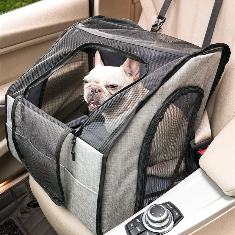 Waterproof Dog Car Seat with Safety Belt Harness
