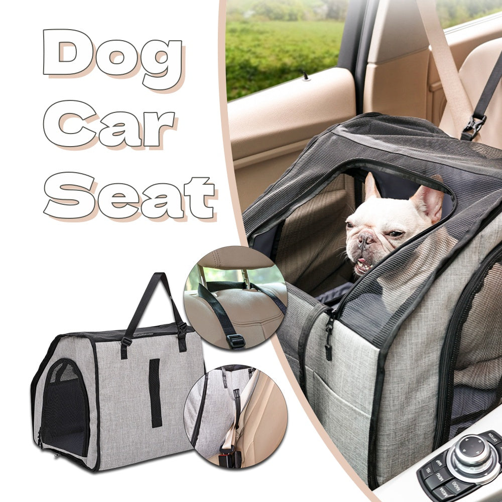 Waterproof Dog Car Seat with Safety Belt Harness